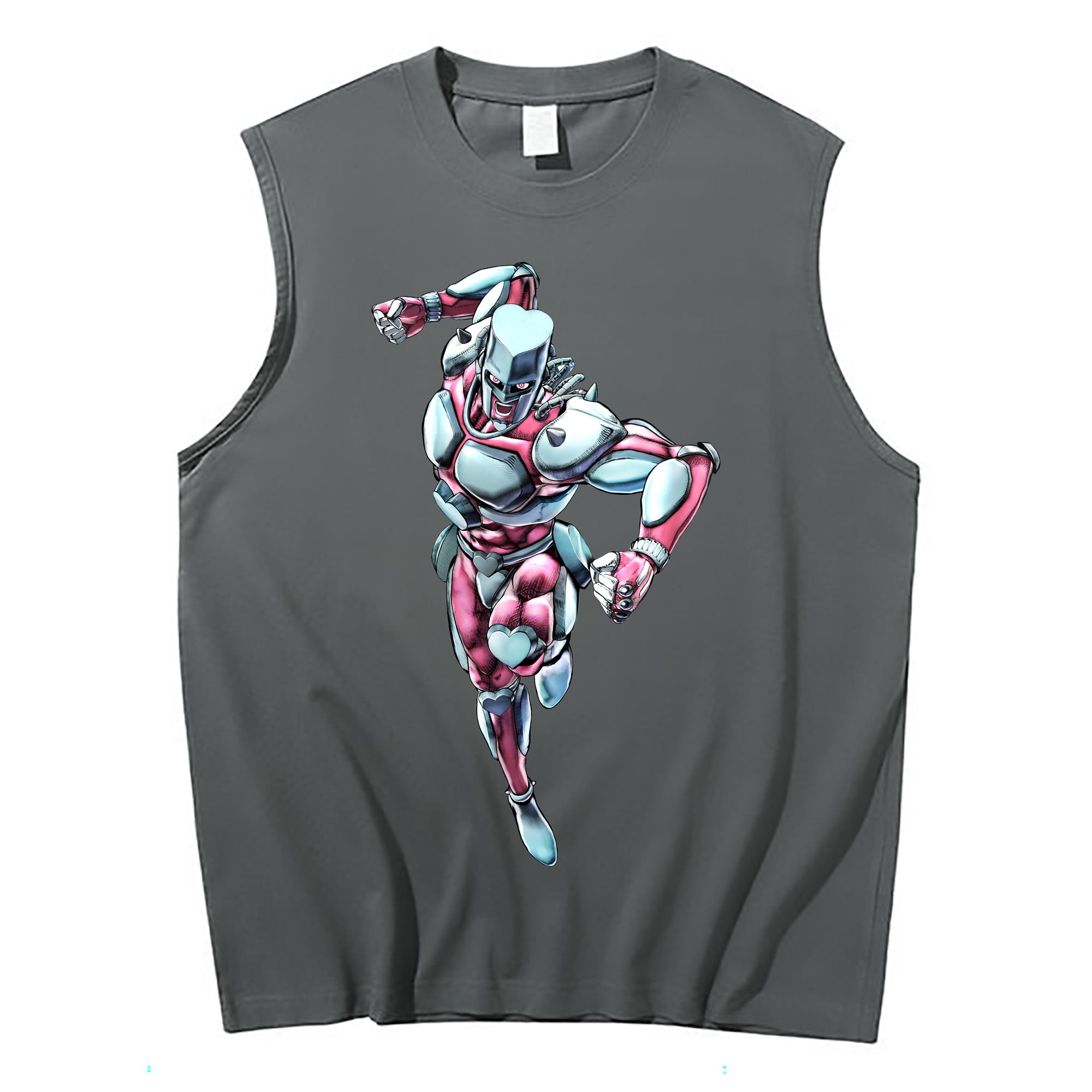（画像用） ジョジョの奇妙な冒険 ひがしかた じょうすけ JoJo's Bizarre Adventure Higashikata Josuke コットン100％タンクトップ（フロントプリント）